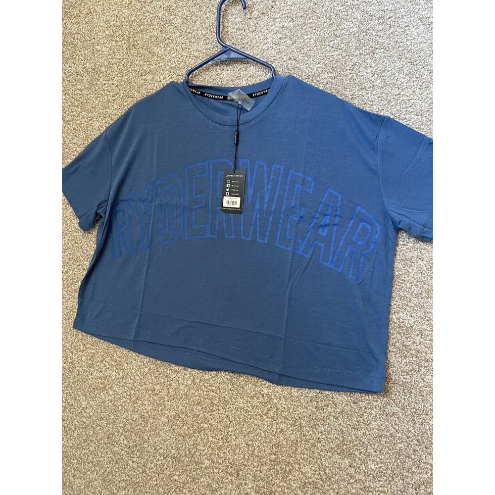 Ryderwear Women’s Replay Boxy Cropped Tee Shirt Top Size XL